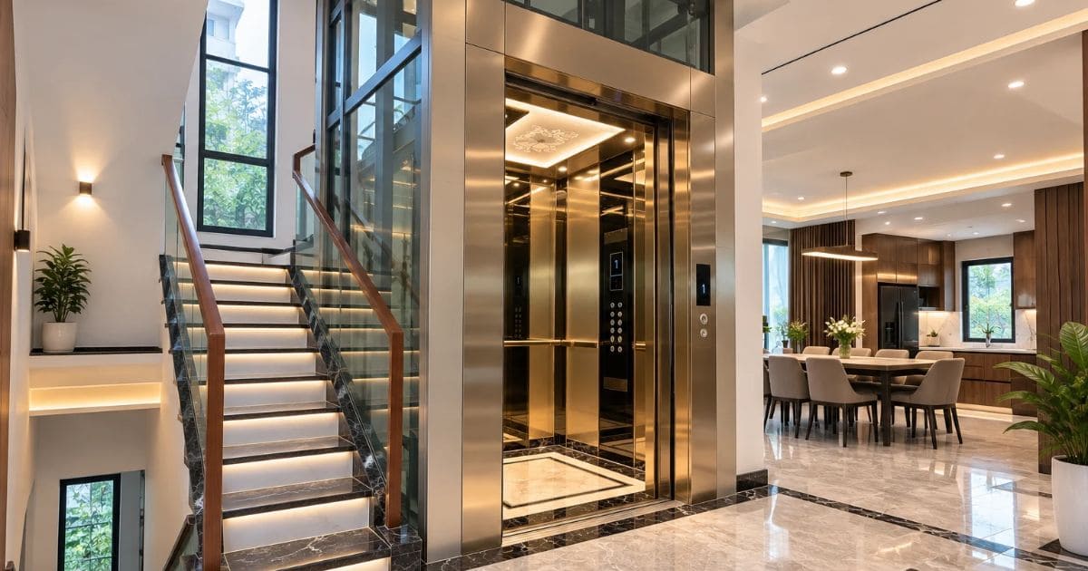 Thang máy nhà cải tạo